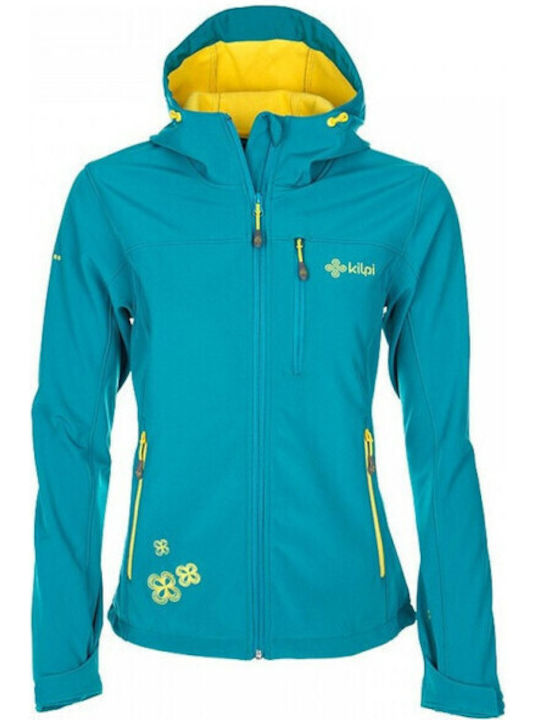 Kilpi Elia Γυναικείο Μπουφάν Soft Shell για Σκι & Snowboard Τιρκουάζ