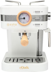 Estia Οak Automatic Espresso Machine 950W Press...