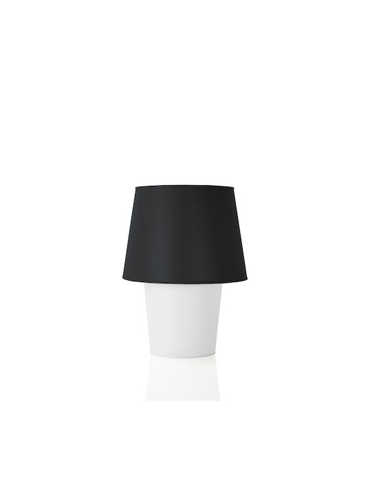 Veis Glass Table Lamp for Socket E14 with Black...