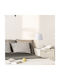 Veis Fabric Table Lamp for Socket E14 with White Shade and Base