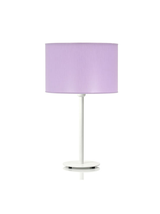 Veis Fabric Table Lamp for Socket E27 with Lila...