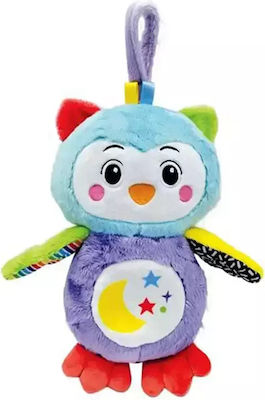 Baby Clementoni Sleep Toy Goodnight Owl made of Fabric with Lights for 0++ Months