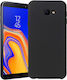 Silky Soft-touch Finish Back Cover Σιλικόνης Μαύρο (Samsung Galaxy J4 Plus)