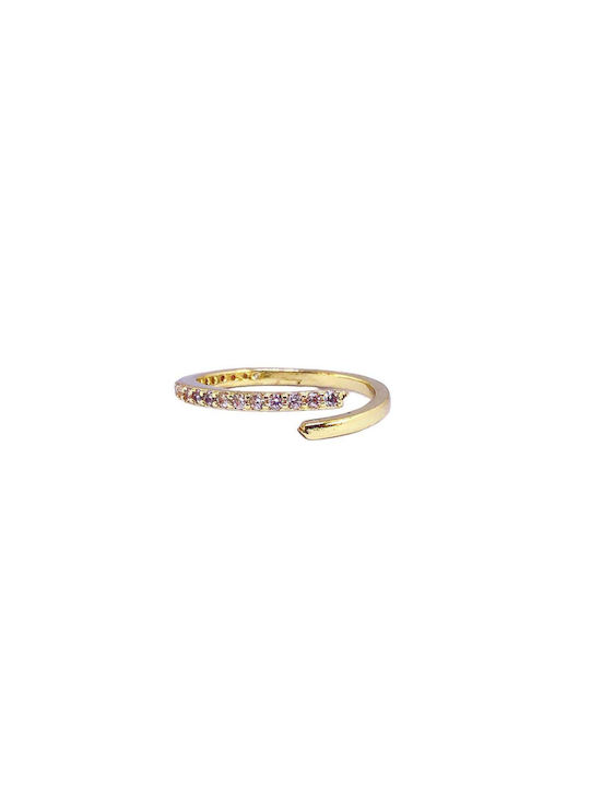 Buhay Women's Gold Plated Brass Eternity Ring