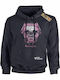 Fleece Kids Sweatshirt with Hood and Pockets Black