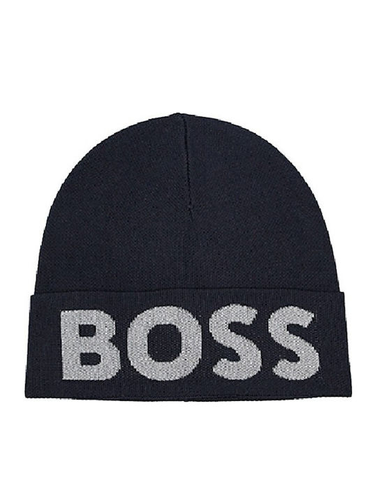 Beanie Unisex Σκούφος Πλεκτός σε Μαύρο χρώμα