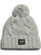 D4 Sdry Cable Knit Beanie Hat Beanie Unisex Beanie Knitted in Gray color