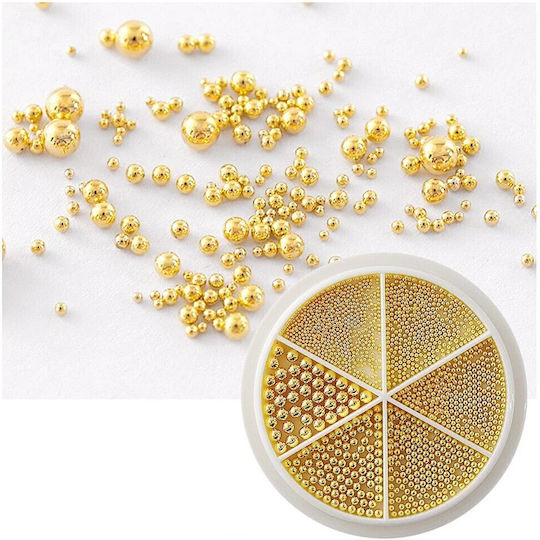 Carusel 6 Caviar pentru Unghii în Culoarea Auriu