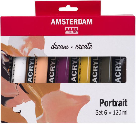 Royal Talens Amsterdam Set Culori Acrilice Pictură Portrait 120ml 1buc