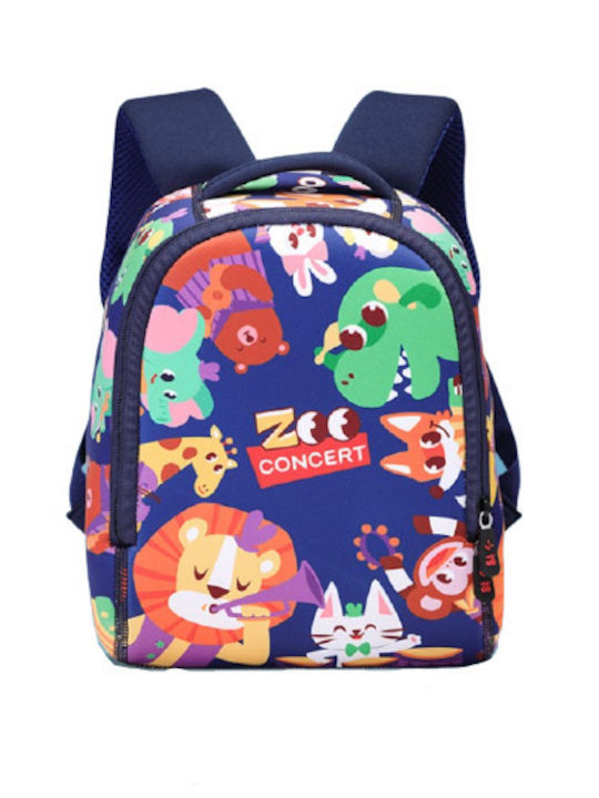 NOHOO Schulranzen Rucksack Kindergarten Blau 19 x 11 x 25cm
