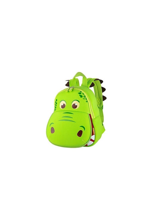 NOHOO 3D Schulranzen Rucksack Kindergarten Grün 27 x 11 x 31cm