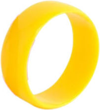 Carnival Bracelet Yellow made of Plastic