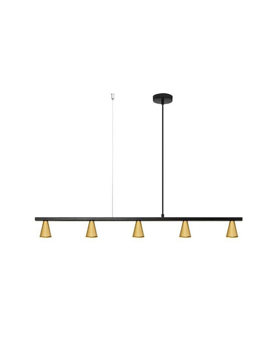 Luma Pendant Chandelier Rail for 5 Bulbs GU10 B...