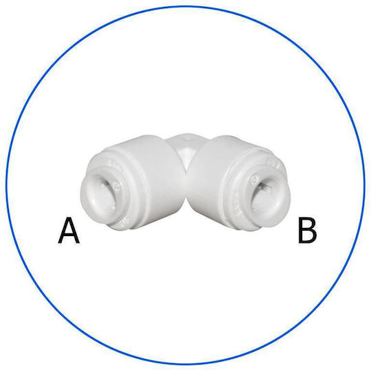 Aqua Pure In-line 3/8" Safety Lock Adapter for Water Filters AQ-A5UE5-W
