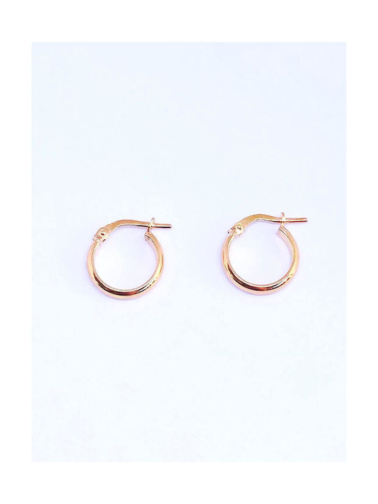 Buhay Earrings Hoops made of Silver Gold Plated