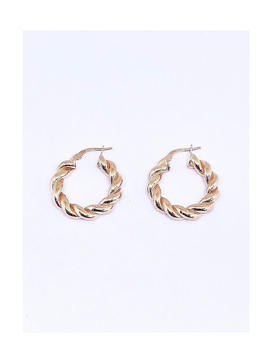 Buhay Earrings Hoops from Silver Gold Plated