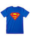Heroes INC T-shirt με Στάμπα Superman Μπλε Βαμβακερό