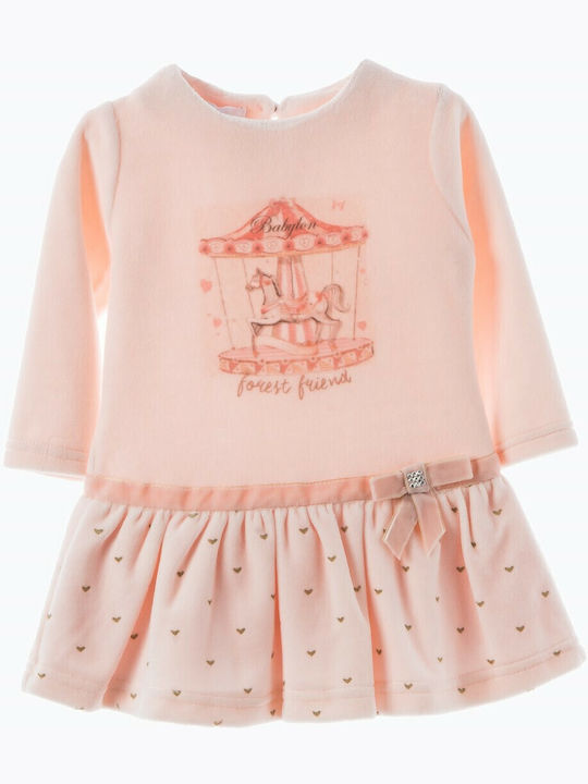 Babylon Kids Dress Velvet Pink