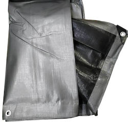 Bradas Waterproof Tarpaulin 260gr/m² 10x8m. Heavy Duty Silver