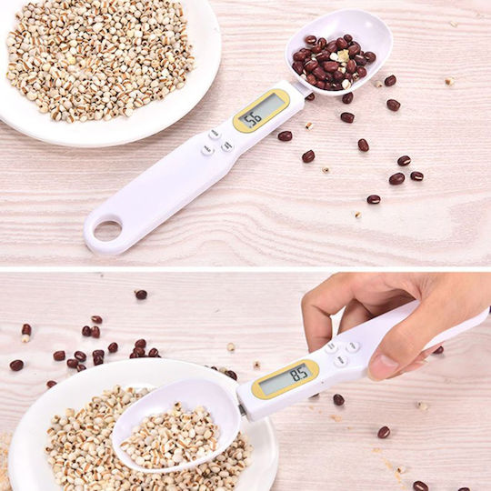 Digital Kitchen Scale Spoon up to 0.5kg Brown