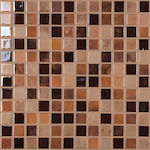 Ravenna Lux Fliese Wand Innenbereich 2.5x2.5cm Chocolate
