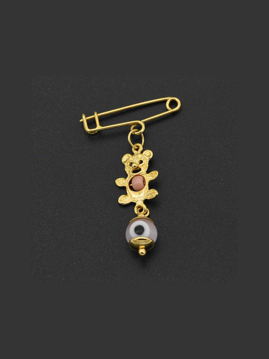 Child Safety Pin made of Gold 14K