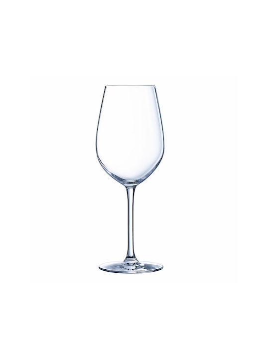BigBuy Sequence Σετ Ποτήρια για Λευκό Κρασί από Γυαλί Κολωνάτα 440ml 6τμχ