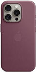 Apple Finewoven Back Cover Δερμάτινο Mulberry (iPhone 15 Pro Max)