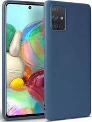 Galaxy Umschlag Rückseite Silikon 1.2mm Blau (Samsung Galaxy A91)