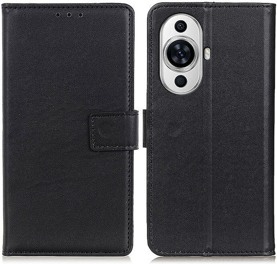 Mad Mask Brieftasche Leder Schwarz (Huawei Nova 11 Pro)