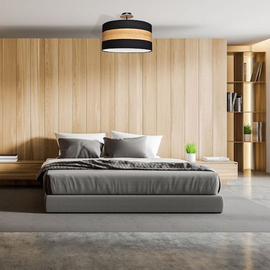 Eko Light Terra Κρεμαστό Φωτιστικό Μαύρο με Ντουί E27