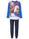 Minions Kinder Schlafanzug Winterlich Samtig Blue