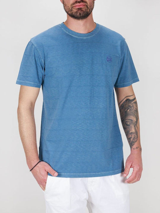 Superdry "vintage Texture" Men's Short Sleeve Blouse BLUE