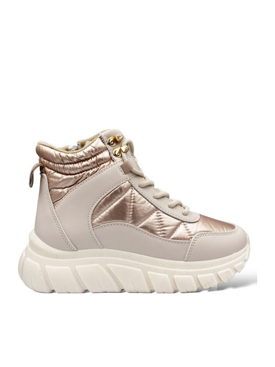 Blondie Women's Ankle Boots Platform Gold