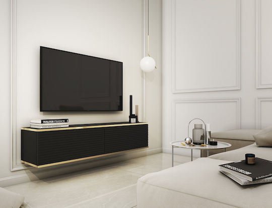 TV-Ständer Oro MDF Anthrazit M135xT32xH30cm