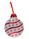 Metallische Weiße Kugel 4cm Weihnachtsbaumschmuck