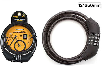 FerroTools Bicycle Cable Lock with Combination