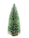 Christmas Decorative Snowy Wood Tree 12cm Green