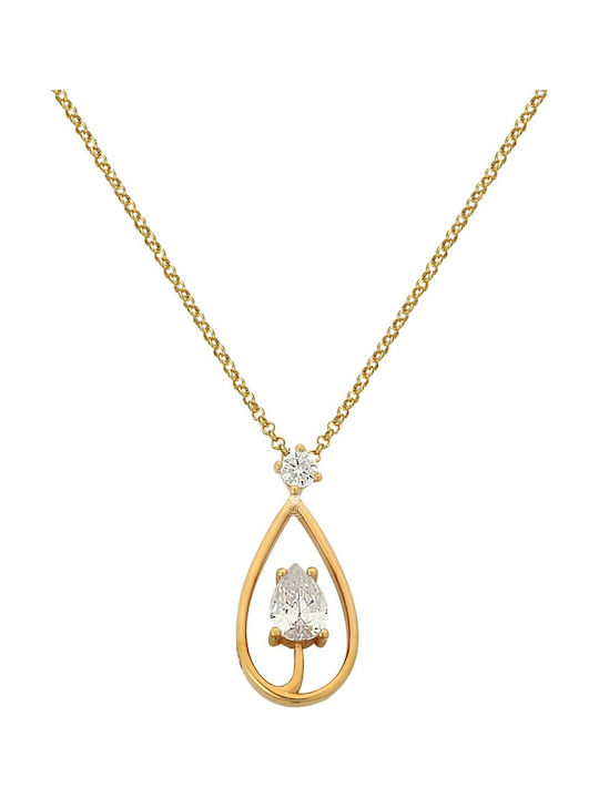 Gregio from Gold Plated Silver with Zircon