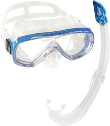 CressiSub Diving Mask Silicone with Breathing Tube Set Onda in Transparent color