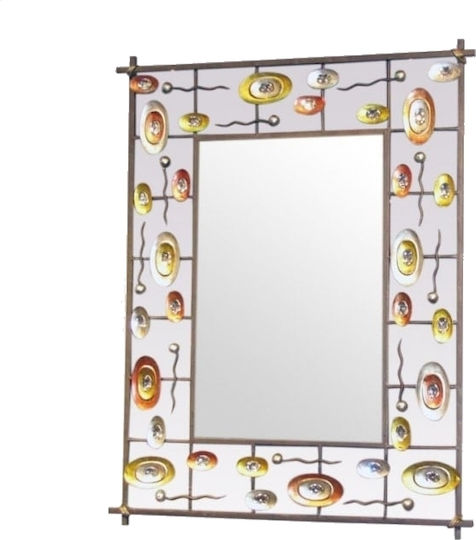 Casa di Regali 730400 Wall Mirror Rectangular Multicolour 80x60cm