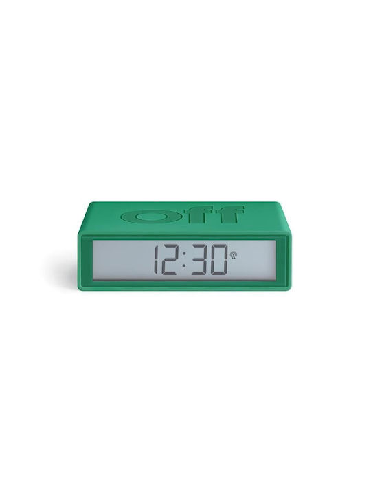 Lexon Ceas de masă digital cu alarmă Flip Green 94415GR