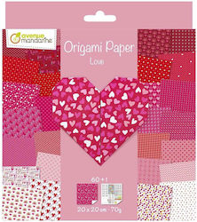 Avenue Mandarine Karton 60 Blätter 20x20cm.