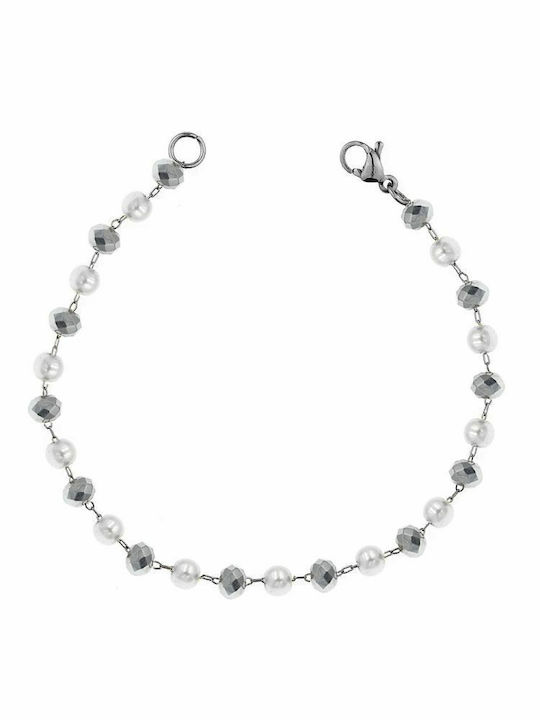 Amor Amor Bracelet Chain made of Steel with Pearls