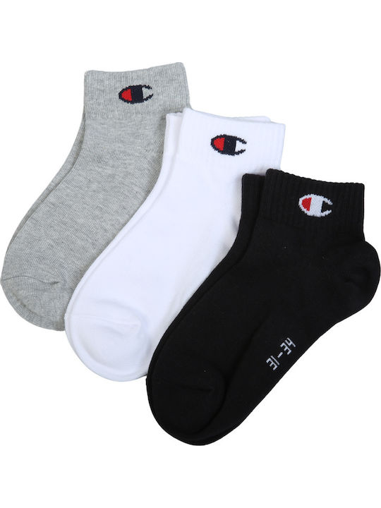 Champion Παιδικές Κάλτσες Grey 3 Ζευγάρια