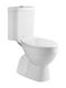 Pyramis Floor-Standing Toilet with Floor Trap that Includes Soft Close Cover White