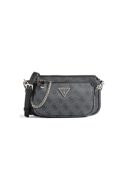 Guess Noelle Din piele Pungă de damă Crossbody Gri