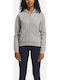 Identity Small Logo Γυναικεία Ζακέτα Φούτερ με Κουκούλα Medium grey hea