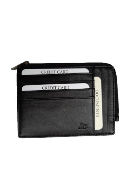 Lx Leather Men's Wallet Cards Black