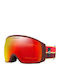 Oakley Flight Tracker Μάσκα Σκι & Snowboard Ενηλίκων Κόκκινη με Φακό σε Κόκκινο Χρώμα